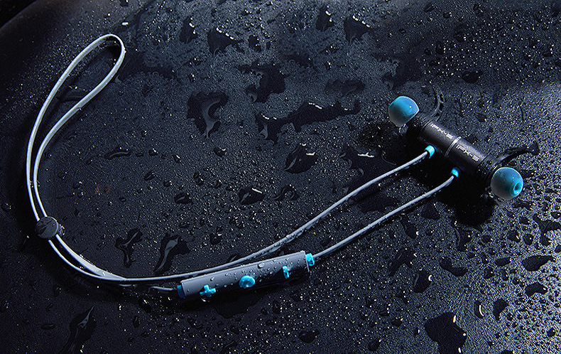 Bezdrátová Bluetooth sluchátka na sport s dlouhou výdrží 10h Plextone BX343.